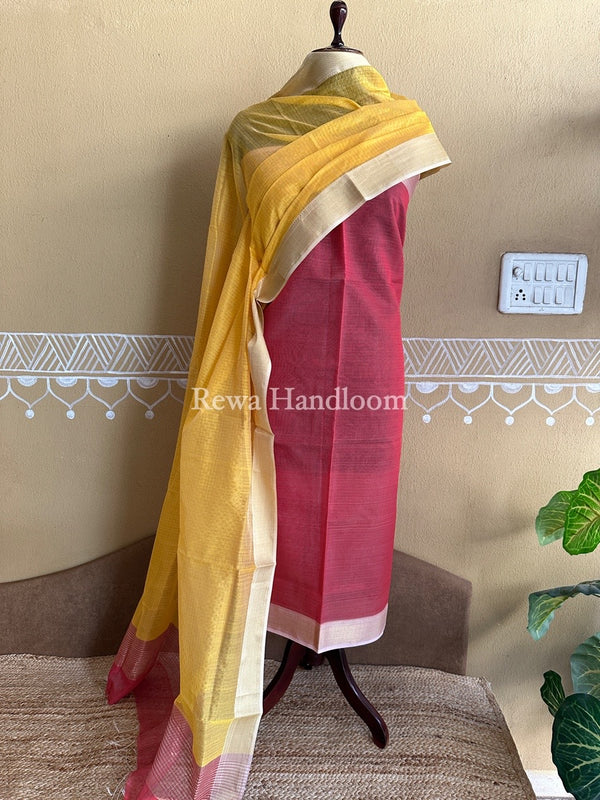 Maheshwari Zari Checks Suit