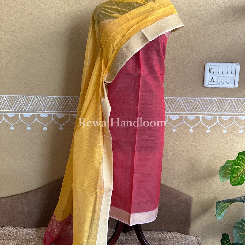 Maheshwari Zari Checks Suit