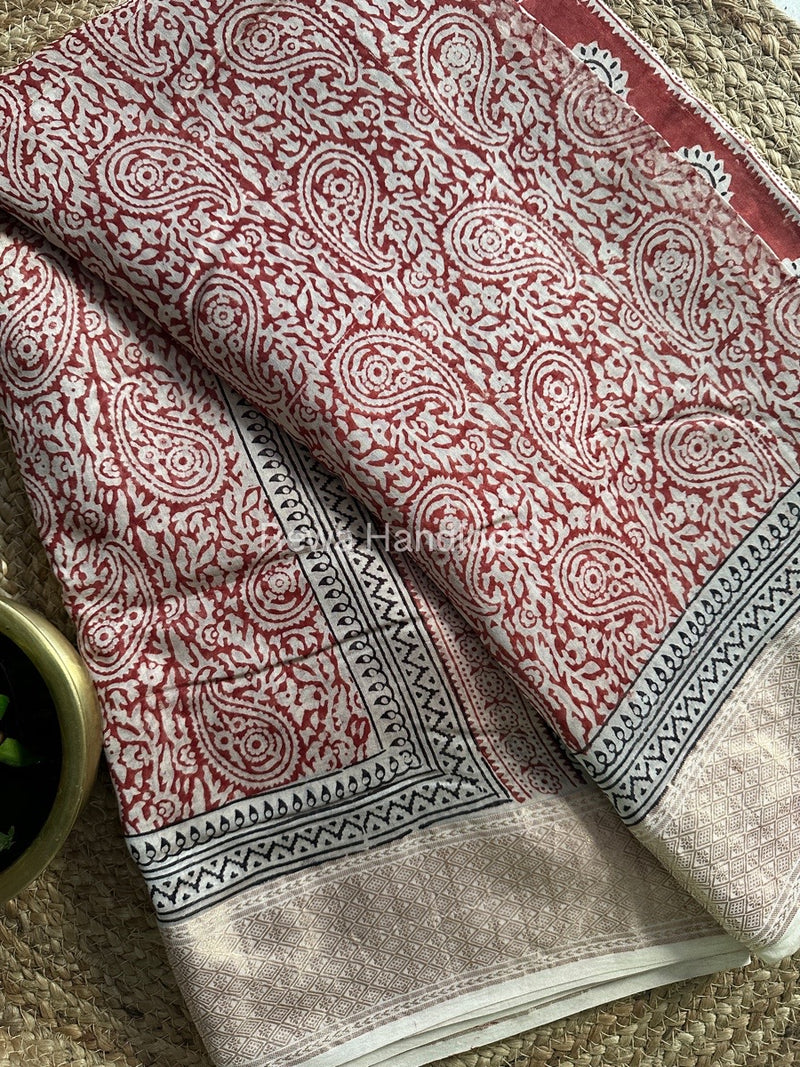 Maheshwari Bagh Print Saree