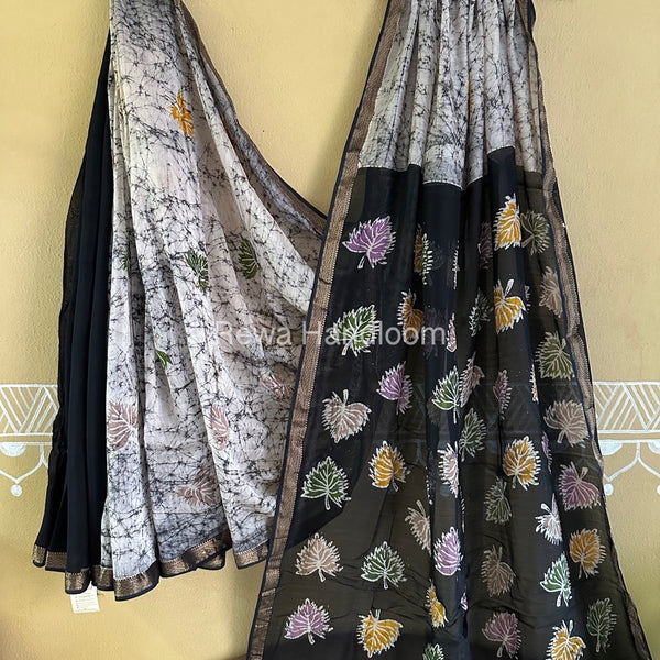 Maheshwari Batik Indonesian Print Saree