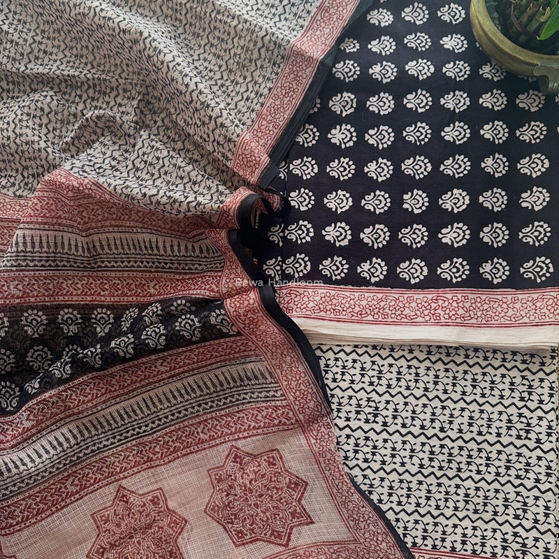 Bagh Print Cotton Suit 