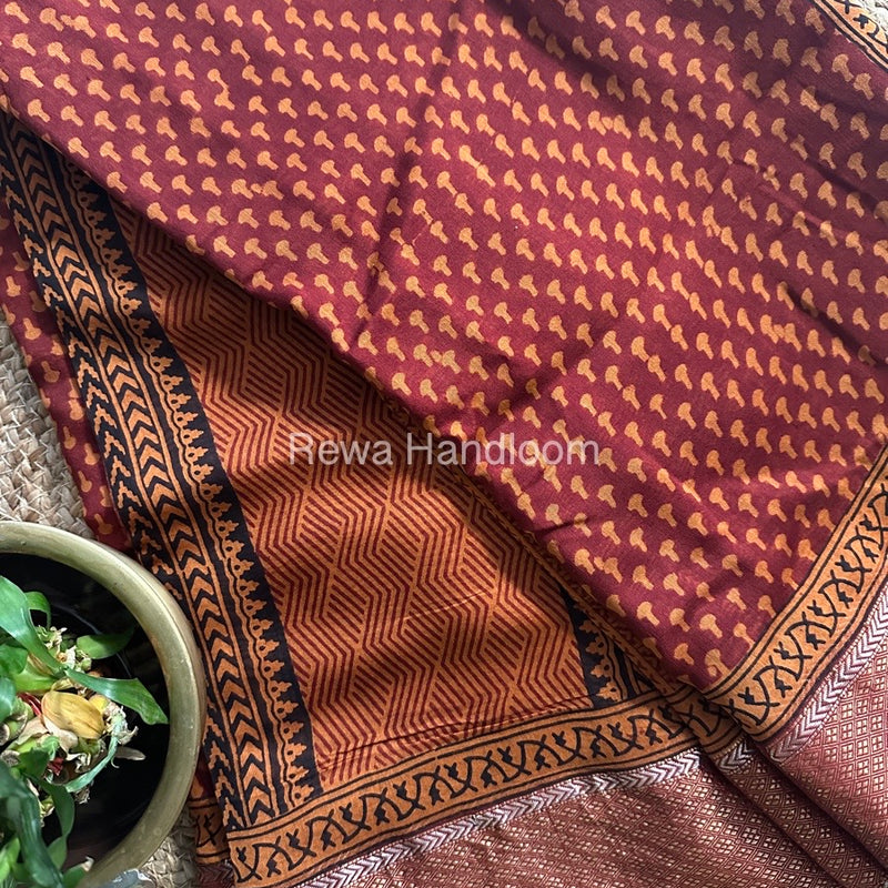 Maheshwari Bagh Print Saree