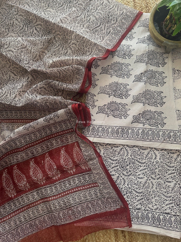 Bagh Print Cotton Suit 