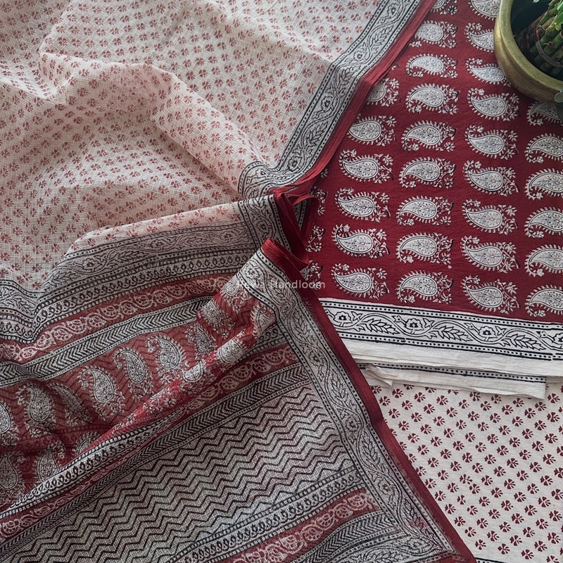 Bagh Print Cotton Suit 