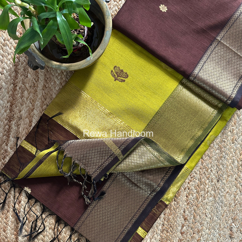 Maheshwari Lotus Butta Saree
