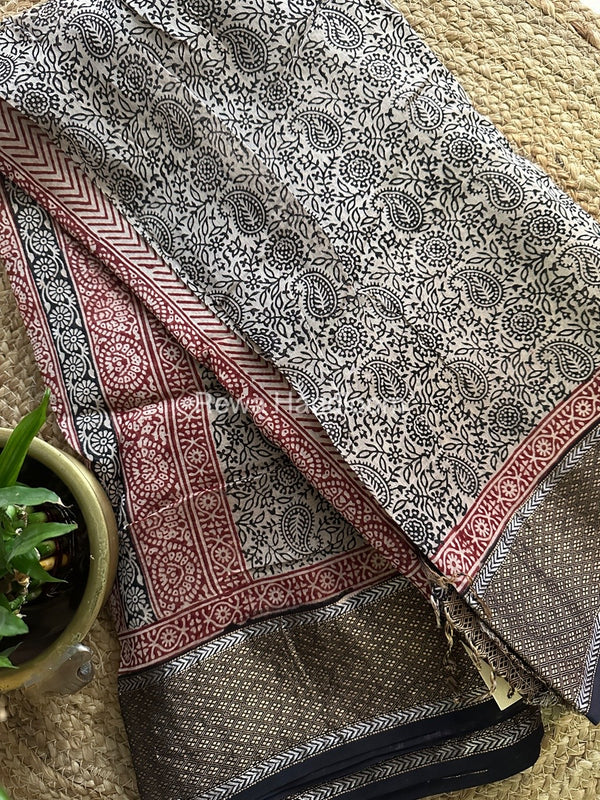 Maheshwari Bagh Print Saree