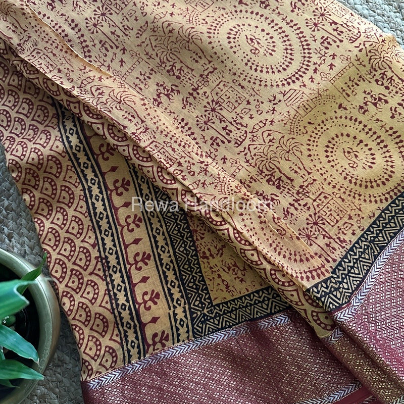 Maheshwari Bagh Print Saree