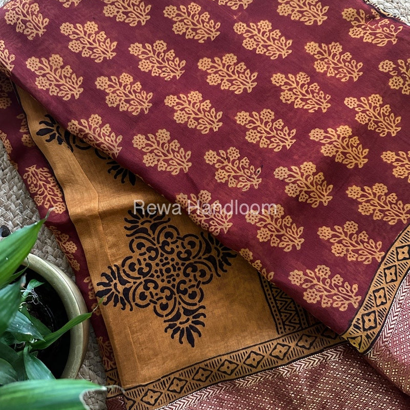 Maheshwari Bagh Print Saree