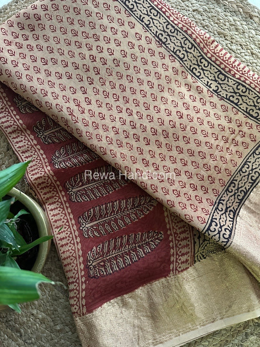 Maheshwari Bagh Print Saree