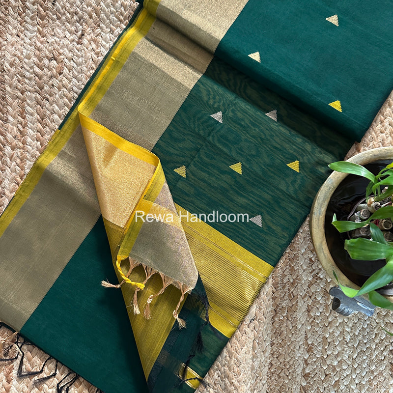 Triangle Butti Maheshwari Saree