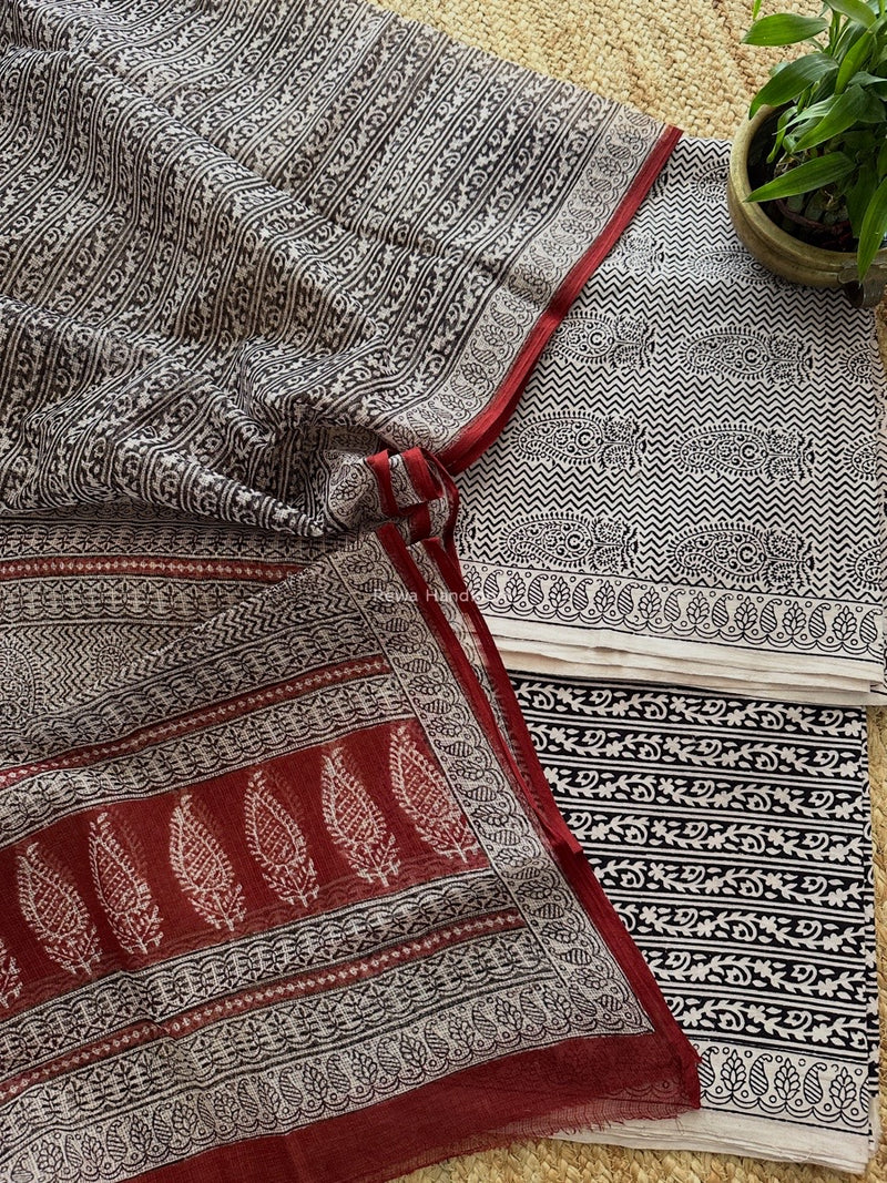 Bagh Print Cotton Suit 