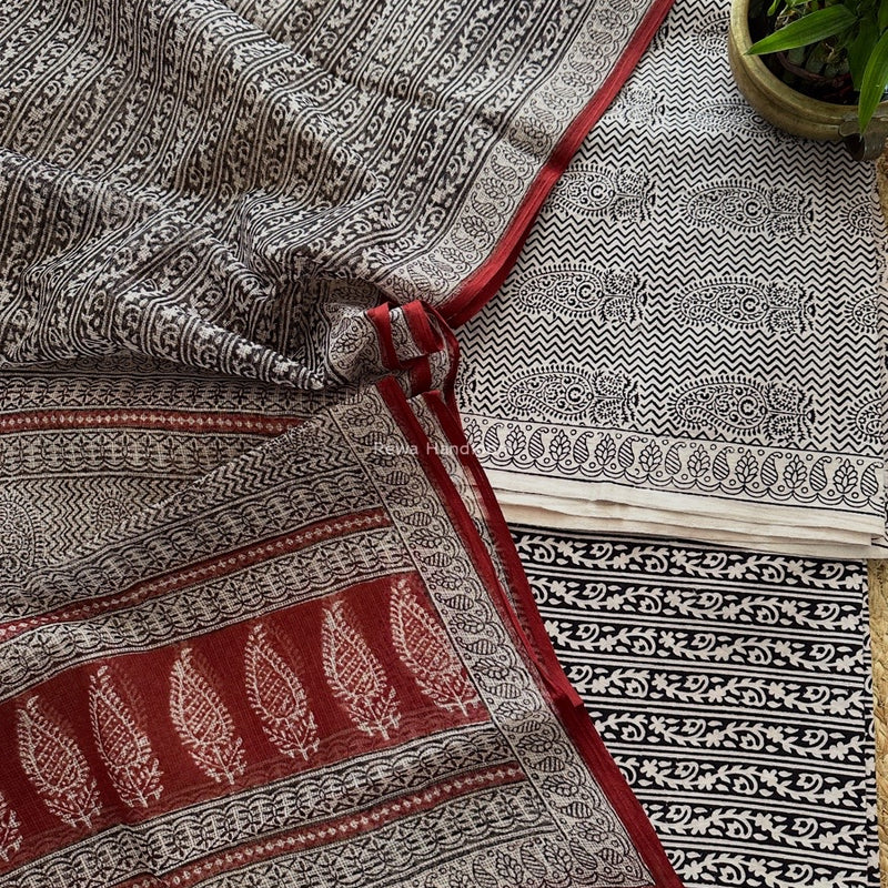 Bagh Print Cotton Suit 