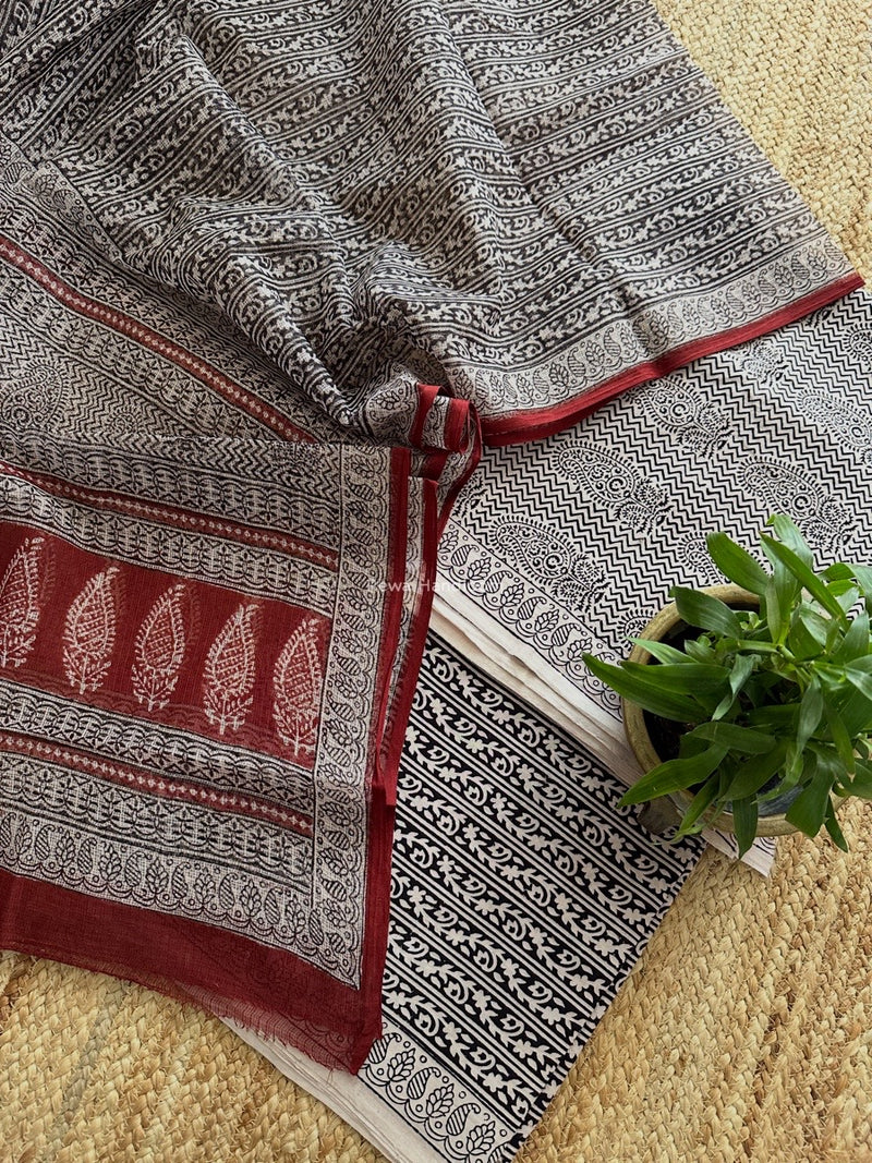 Bagh Print Cotton Suit 