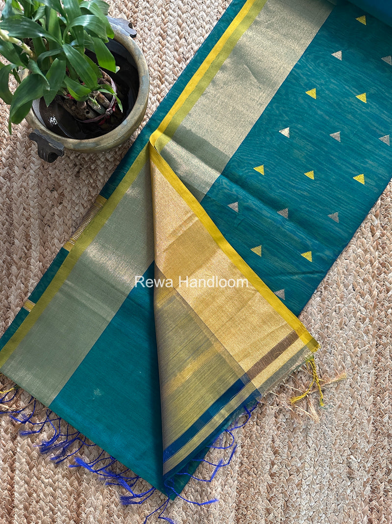 Morpankhi Triangle Butti Maheshwari Saree SB0184