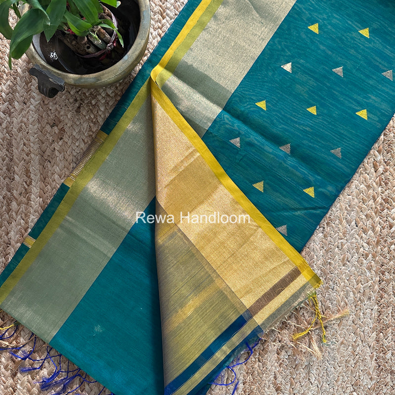 Morpankhi Triangle Butti Maheshwari Saree SB0184
