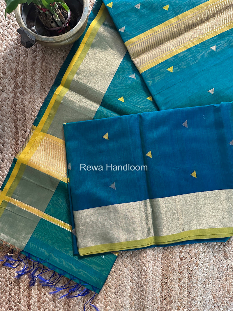 Morpankhi Triangle Butti Maheshwari Saree SB0184