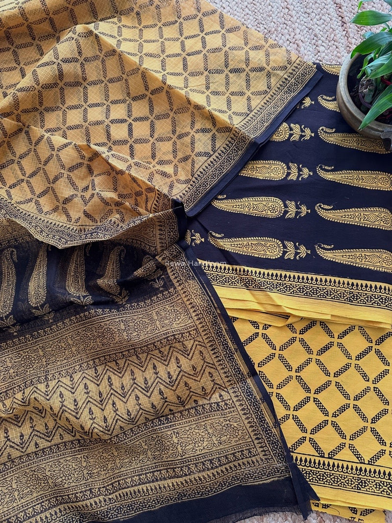 Bagh Print Cotton Suit