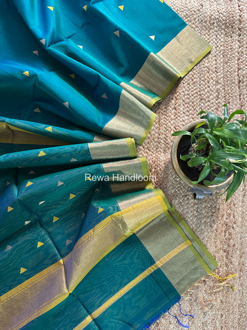 Morpankhi Triangle Butti Maheshwari Saree SB0184