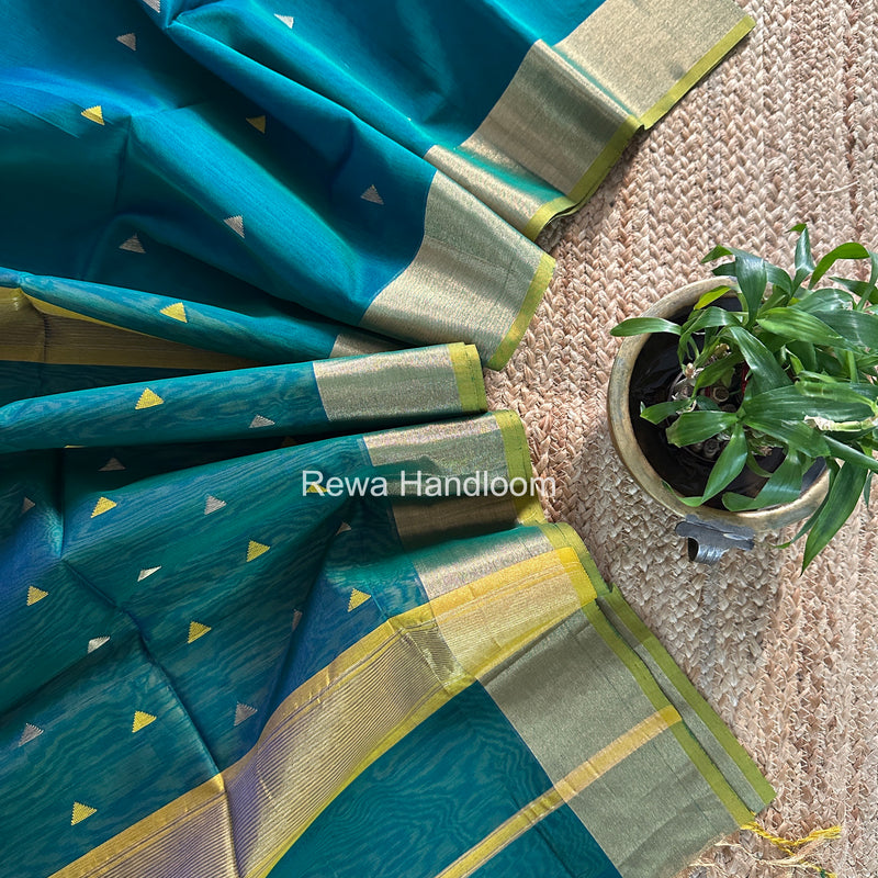 Morpankhi Triangle Butti Maheshwari Saree SB0184