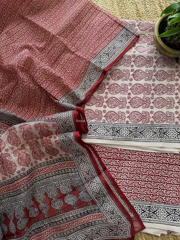 Bagh Print Cotton Suit 