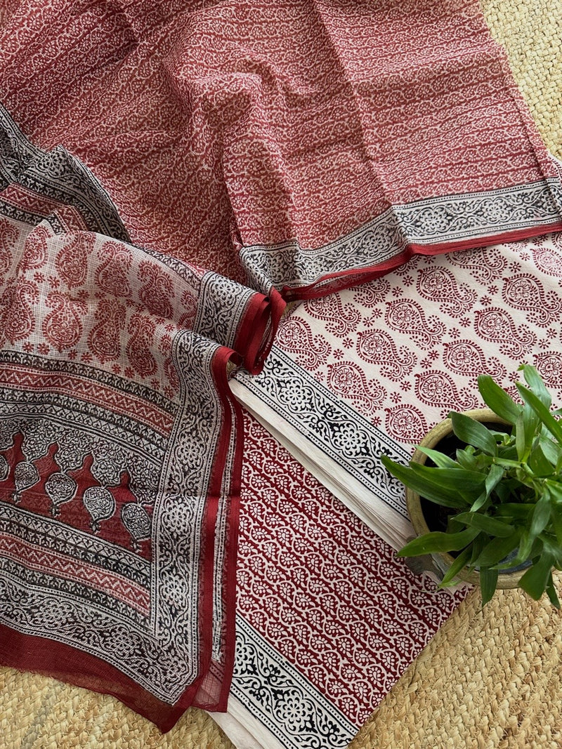 Bagh Print Cotton Suit