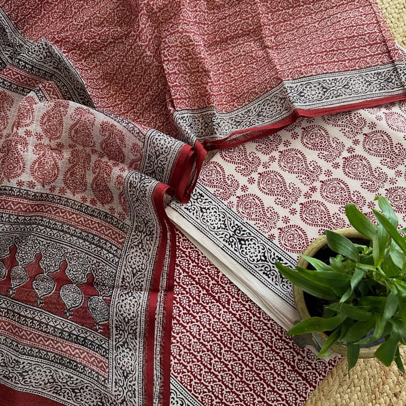 Bagh Print Cotton Suit