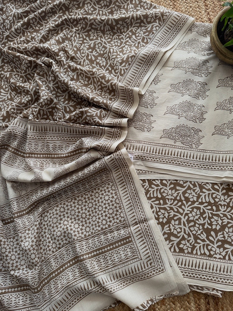 Bagh Print Cotton Suit