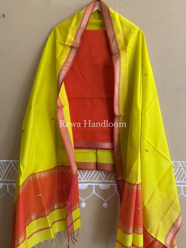 Maheshwari Motifs Top-Dupatta Set