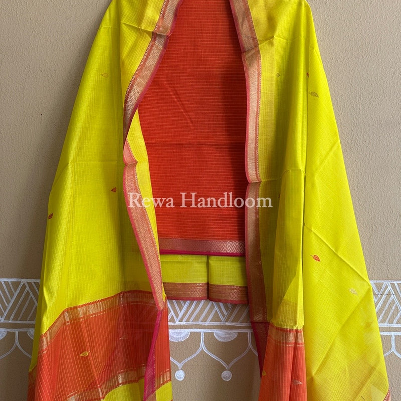 Maheshwari Motifs Top-Dupatta Set