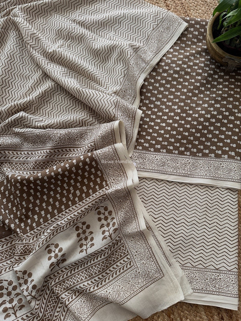 Bagh Print Cotton Suit 