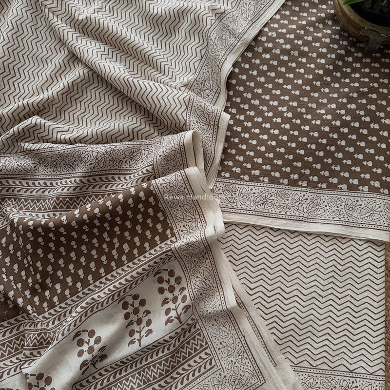 Bagh Print Cotton Suit 