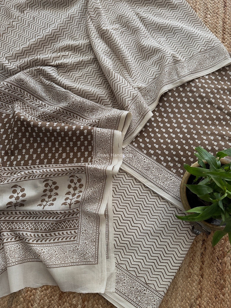 Bagh Print Cotton Suit 