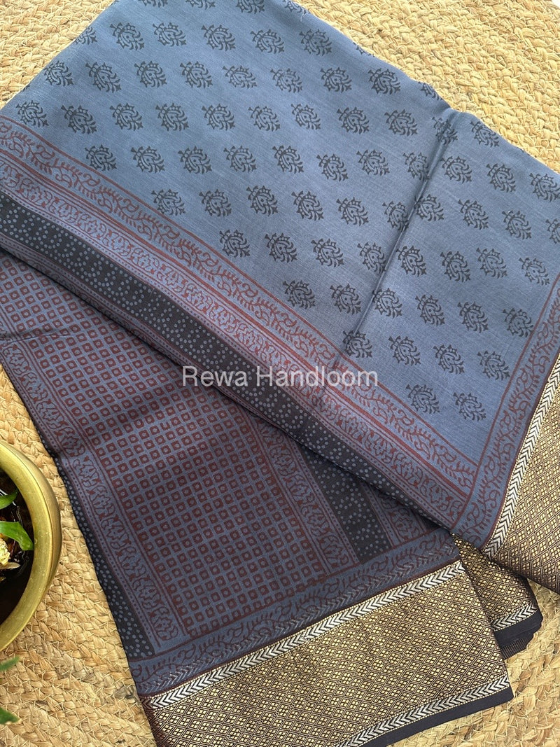 Maheshwari Bagh Print Saree