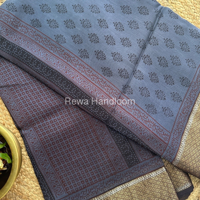 Maheshwari Bagh Print Saree