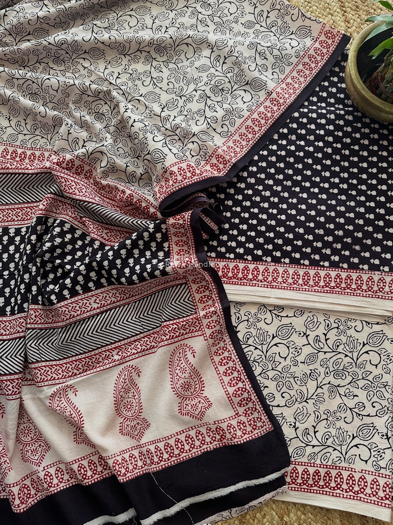 Bagh Print Cotton Suit 