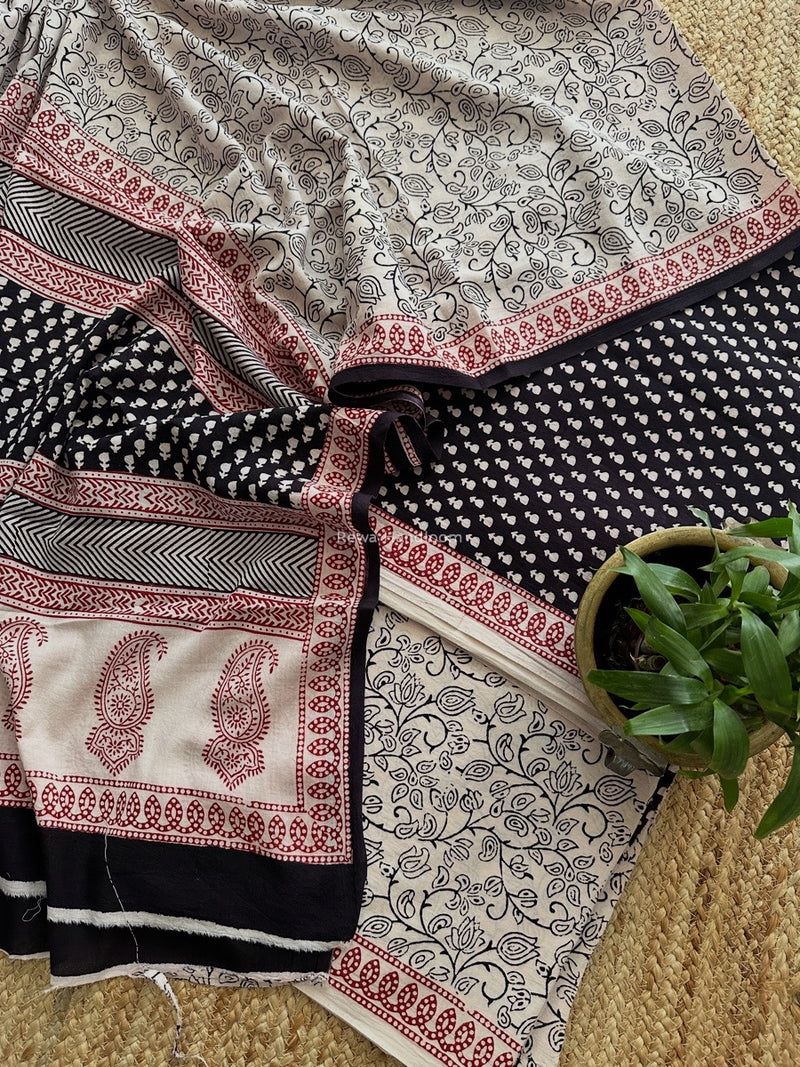 Bagh Print Cotton Suit 