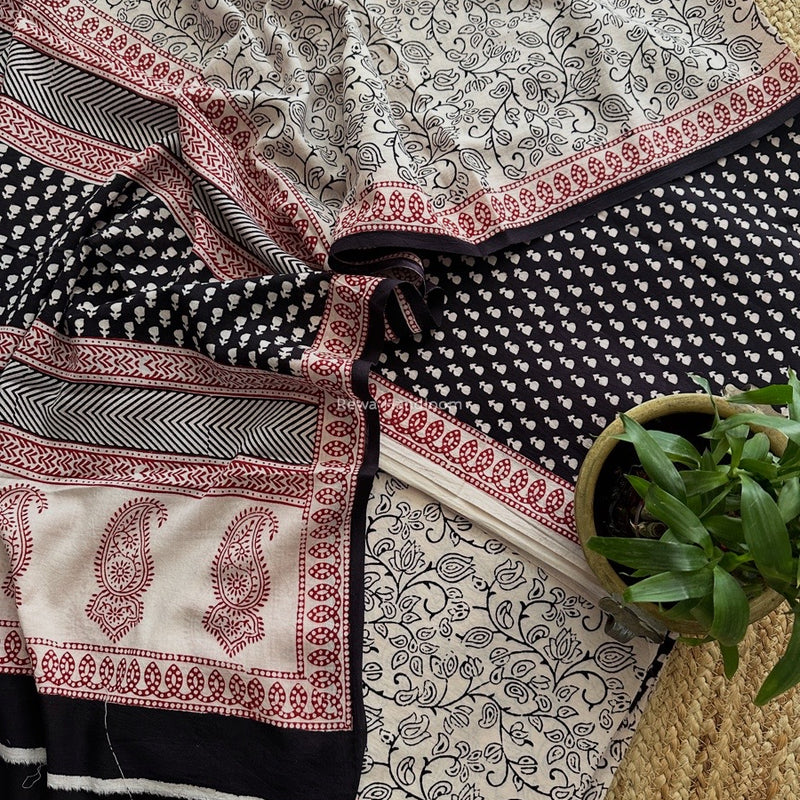 Bagh Print Cotton Suit 