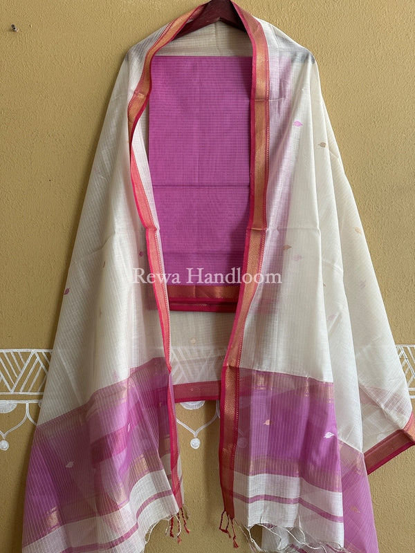 Maheshwari Motifs Top-Dupatta Set