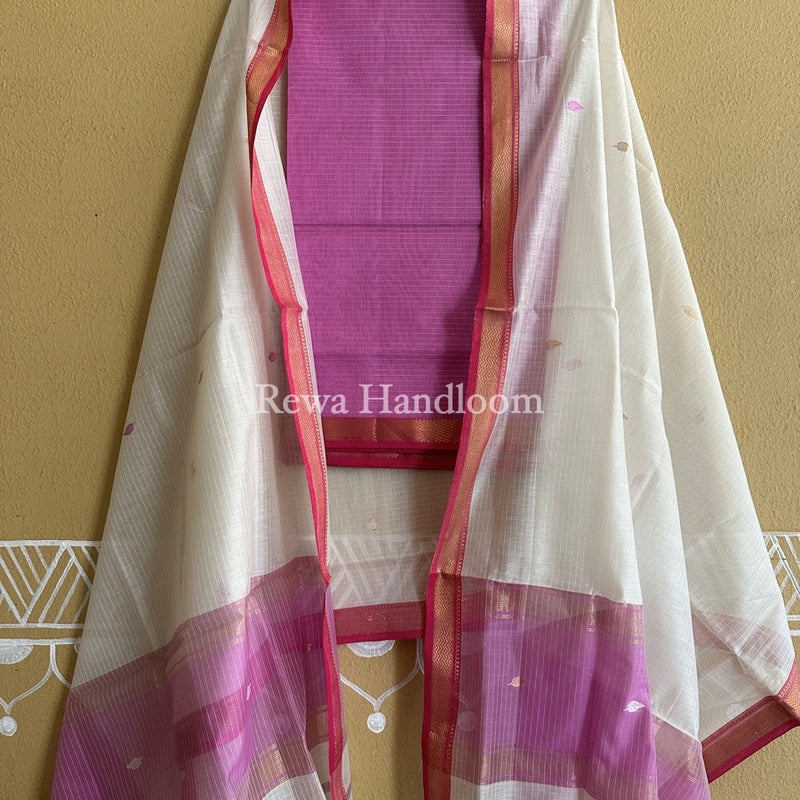 Maheshwari Motifs Top-Dupatta Set