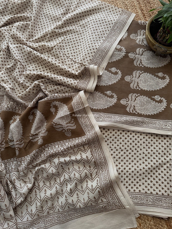 Bagh Print Cotton Suit 