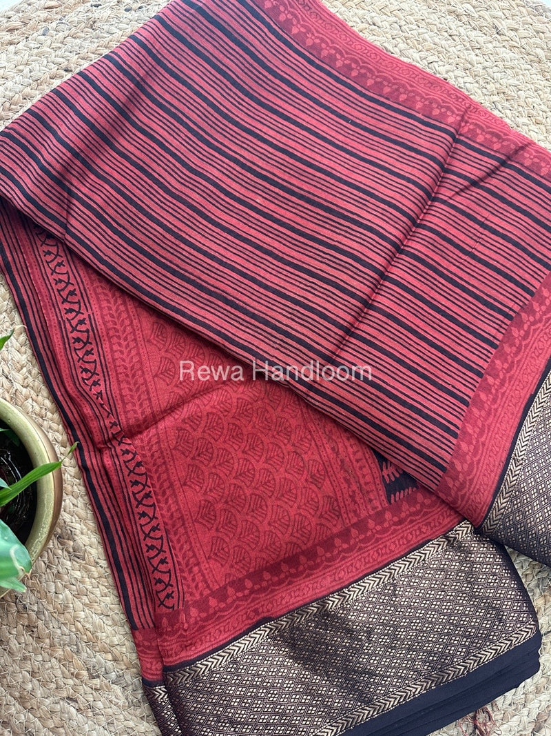 Maheshwari Bagh Print Saree