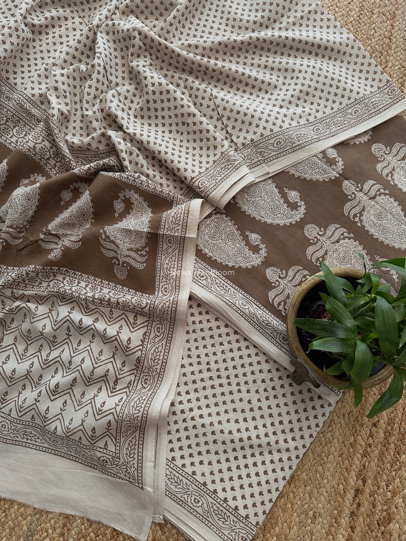 Bagh Print Cotton Suit 