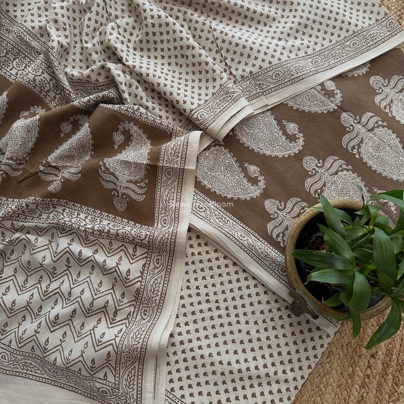 Bagh Print Cotton Suit 