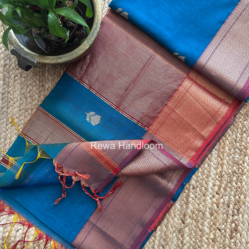 Maheshwari Lotus Shaded Butta Saree