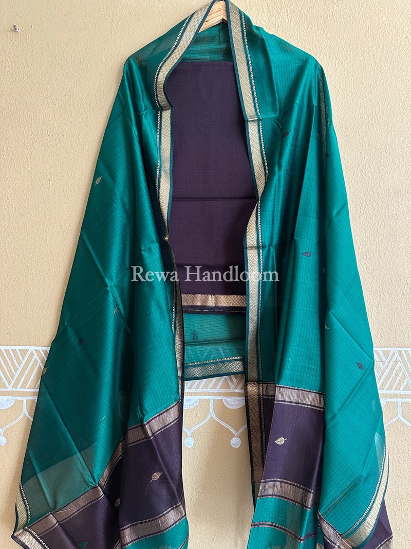 Maheshwari Motifs Top-Dupatta Set