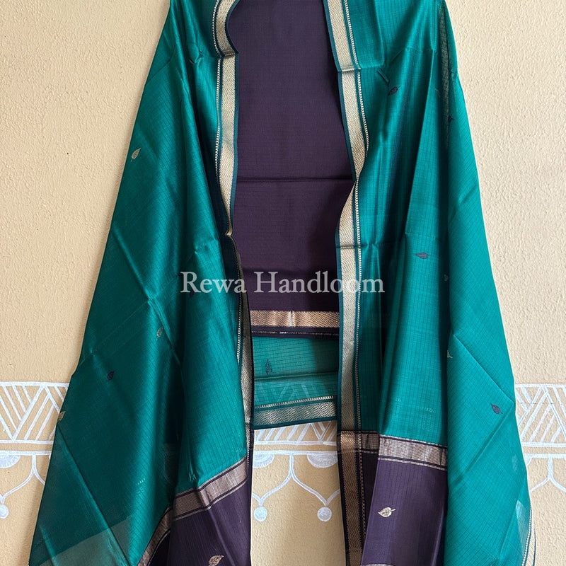 Maheshwari Motifs Top-Dupatta Set