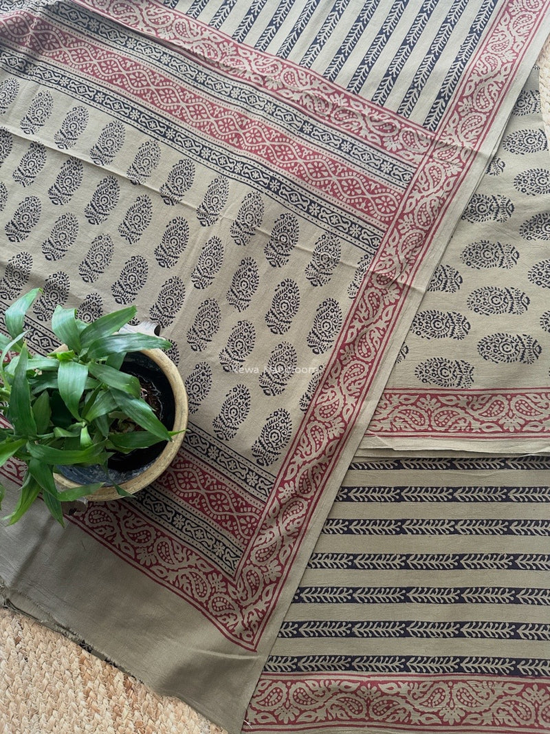 Mehendi Bagh Print Cotton Suit BCSP0168