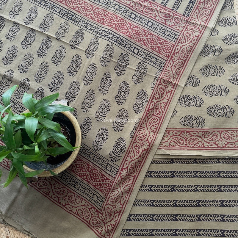 Mehendi Bagh Print Cotton Suit BCSP0168