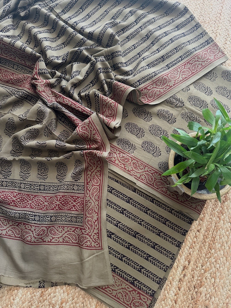 Bagh Print Cotton Suit 