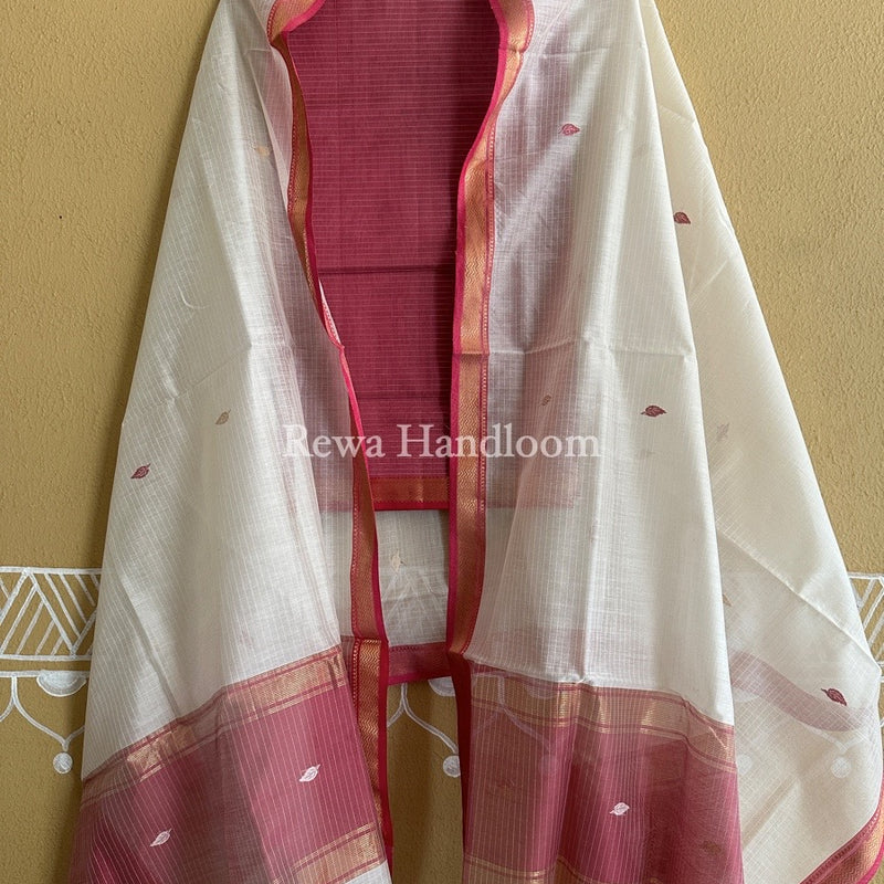 Maheshwari Motifs Top-Dupatta Set